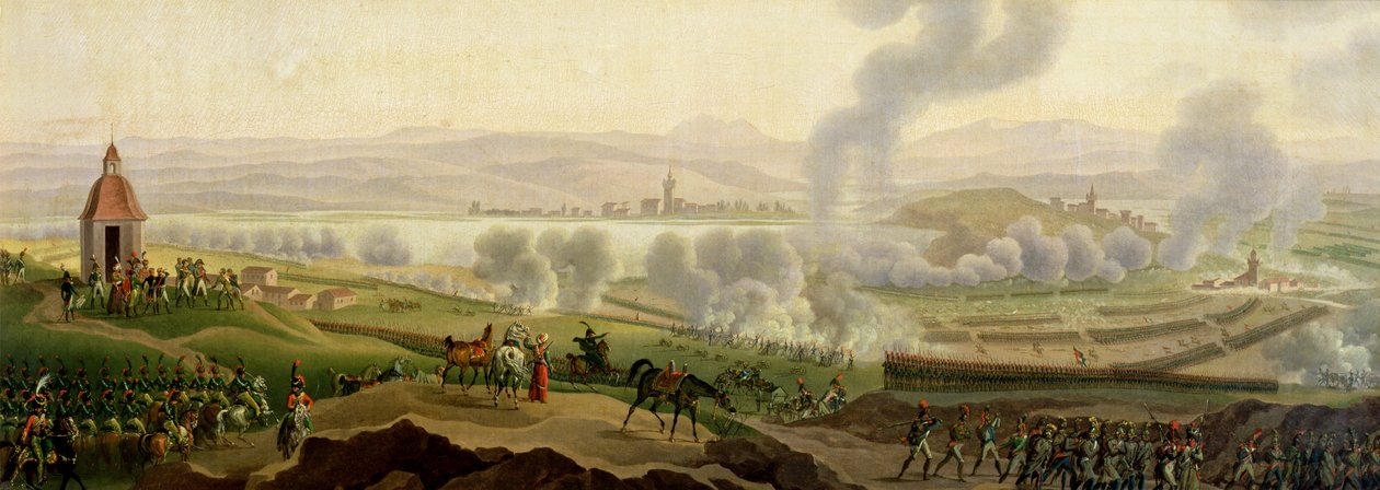 Slaget ved Wagram, 6. juli 1809 av Jacques Francois Joseph Swebach