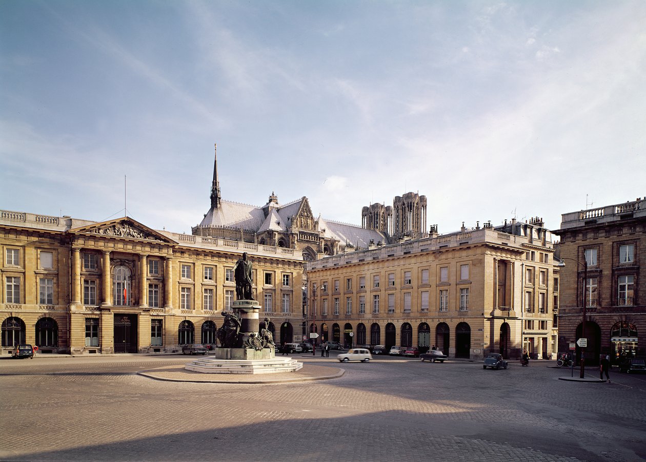 Utsikt over sørsiden av Place Royale av Jacques Germain Soufflot