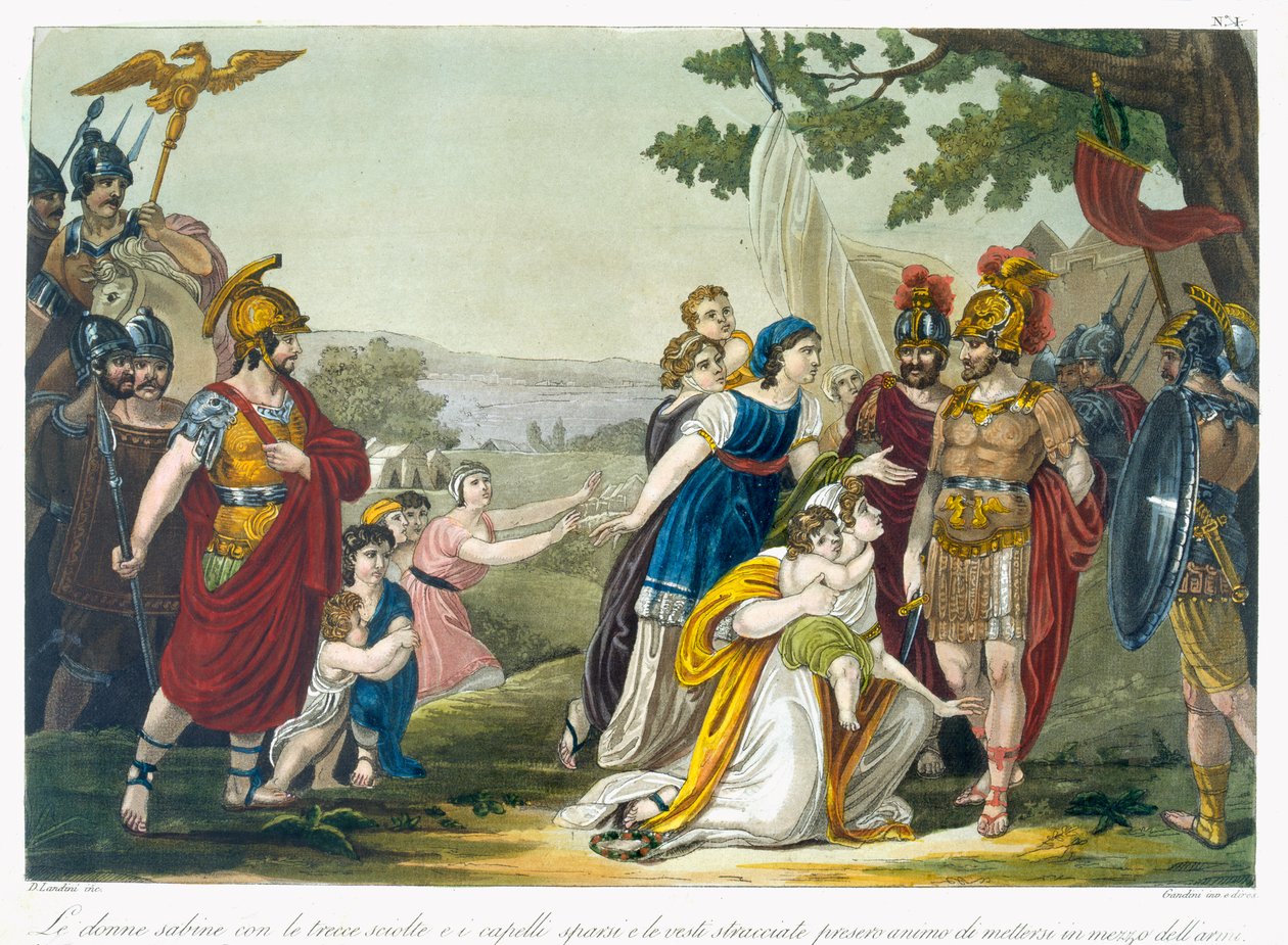 The Sabine Women, illustrasjon fra 