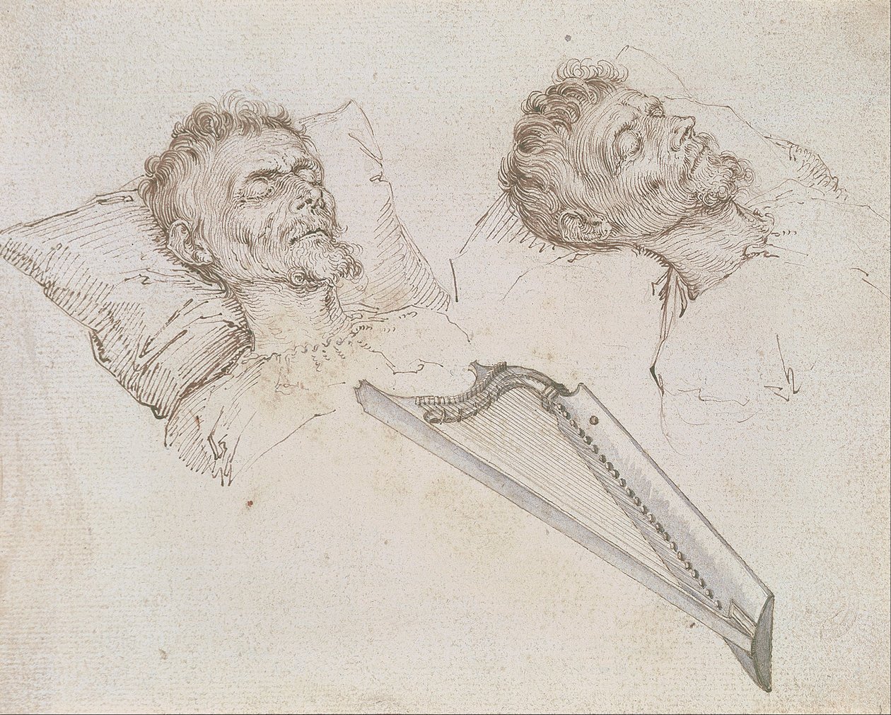 Karel van Mander på dødsleiet av Jacques II de Gheyn