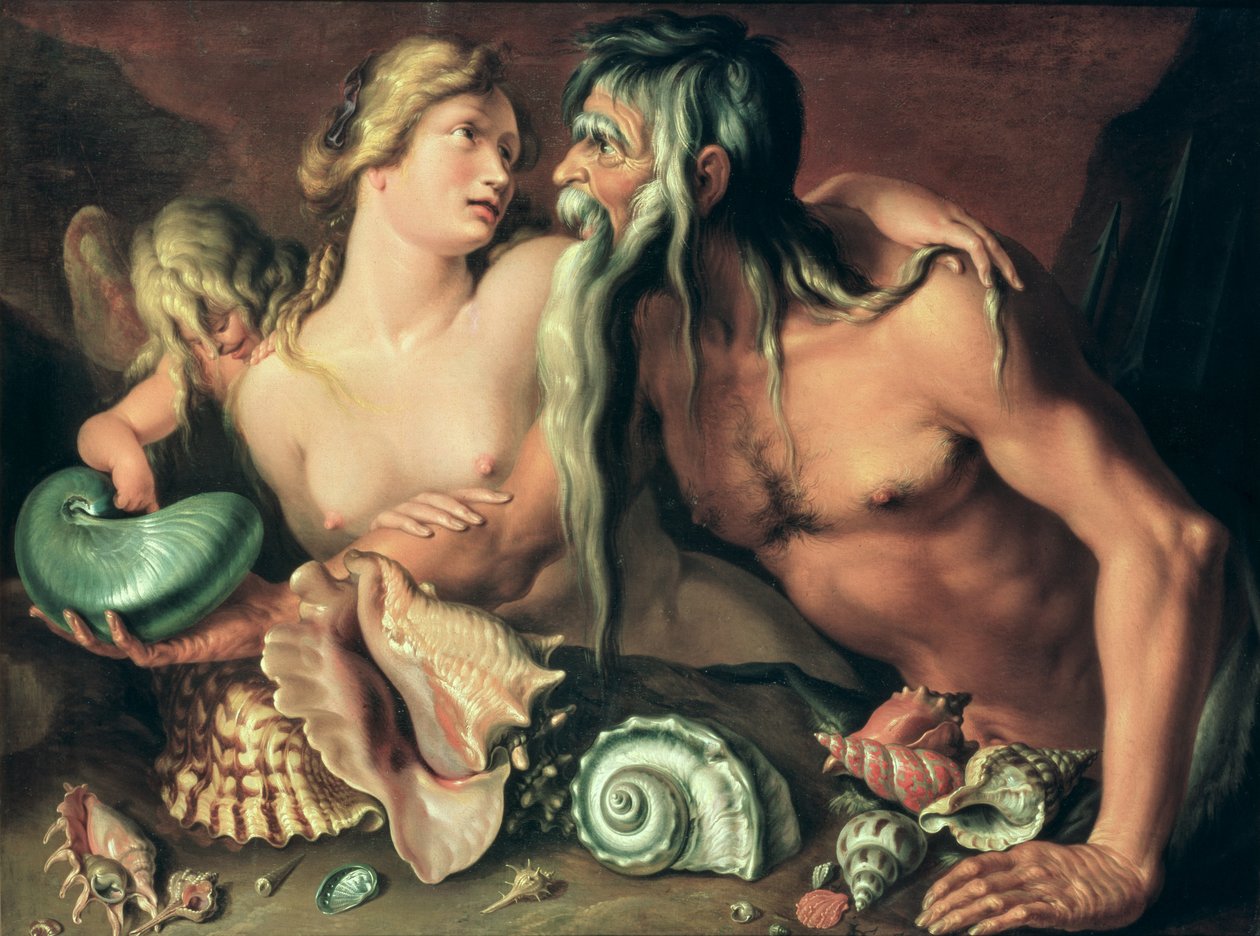 Neptun og amfitritt av Jacques II de Gheyn