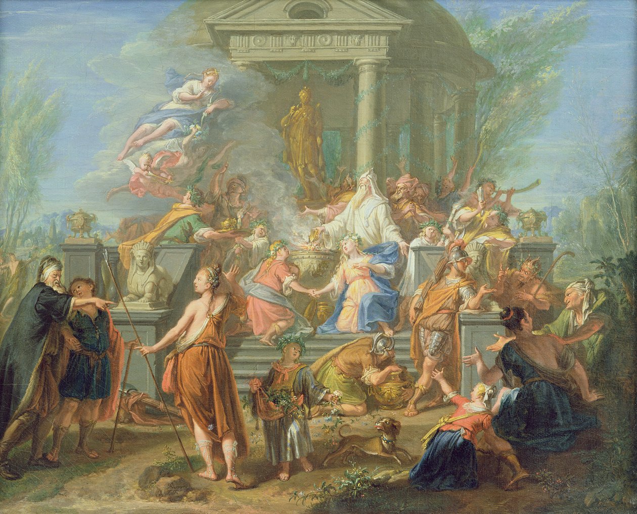 The Sacrifice of Iphigenia, ca. 1720-25 av Jacques Ignatius de Roore
