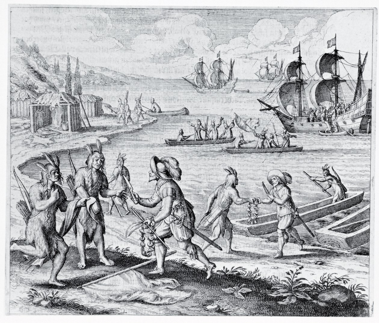 Engelsk handel med indianere fra Vestindia, fra 