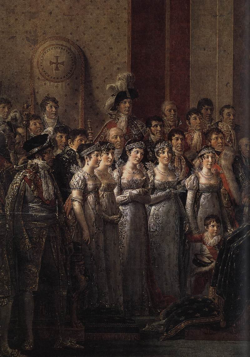Innvielse av keiseren Napoleon I (detalj) av Jacques Louis David