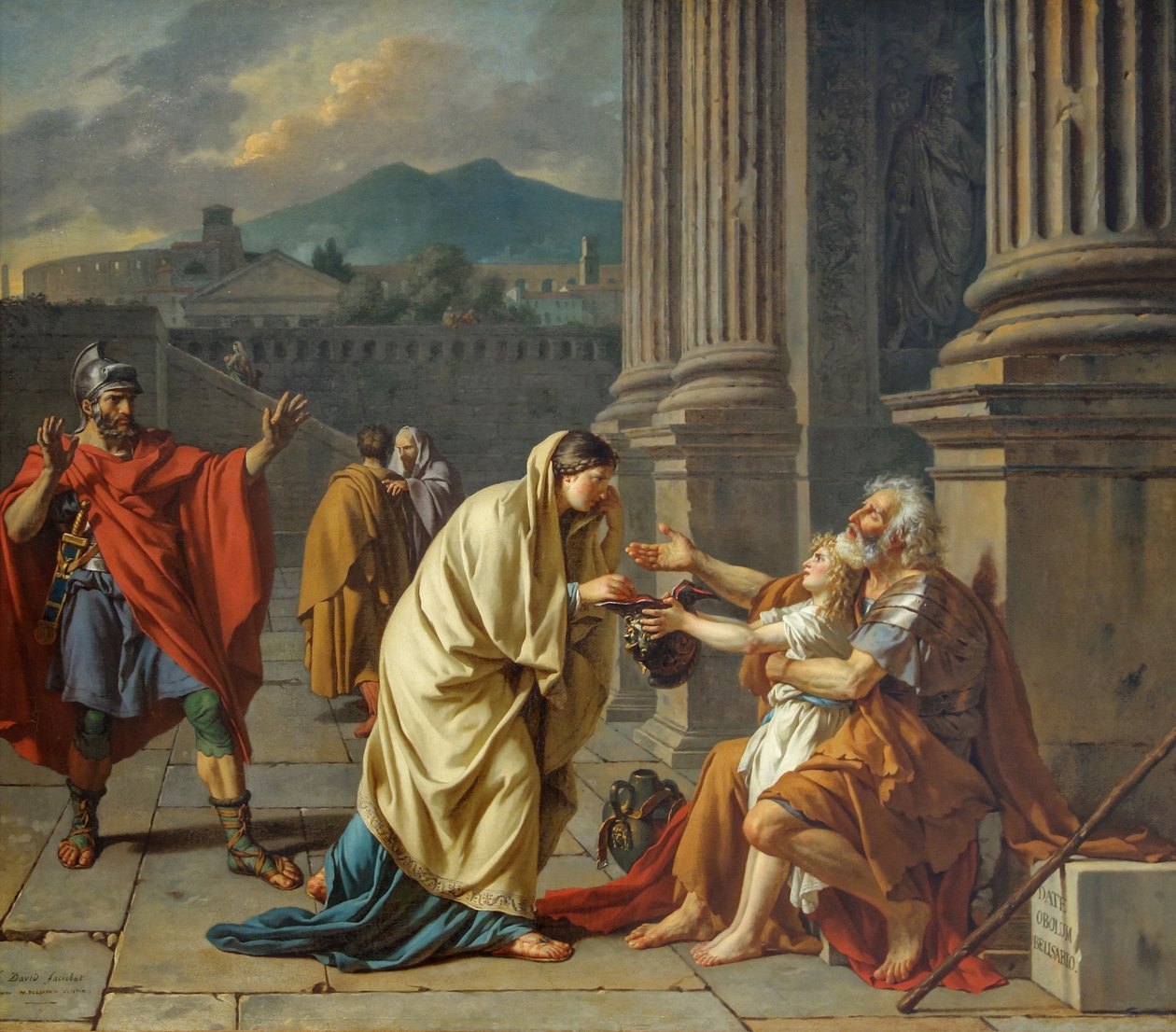 Louvre david belisaire anerkjent av Jacques Louis David