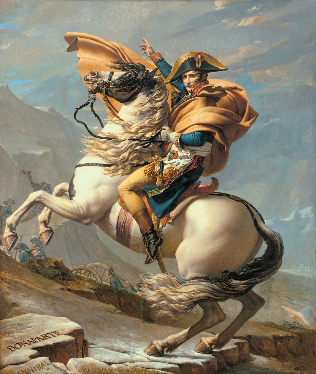 Napoleon (1769-1821) Krysser Alpene ved St Bernard-passet, 20. mai 1800, ca. 1800-01 av Jacques Louis David