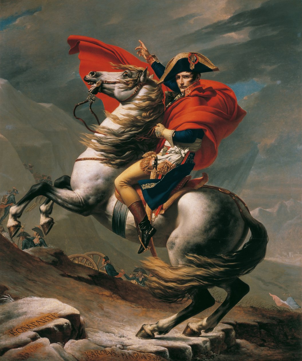 Napoleon krysser Alpene av Jacques Louis David