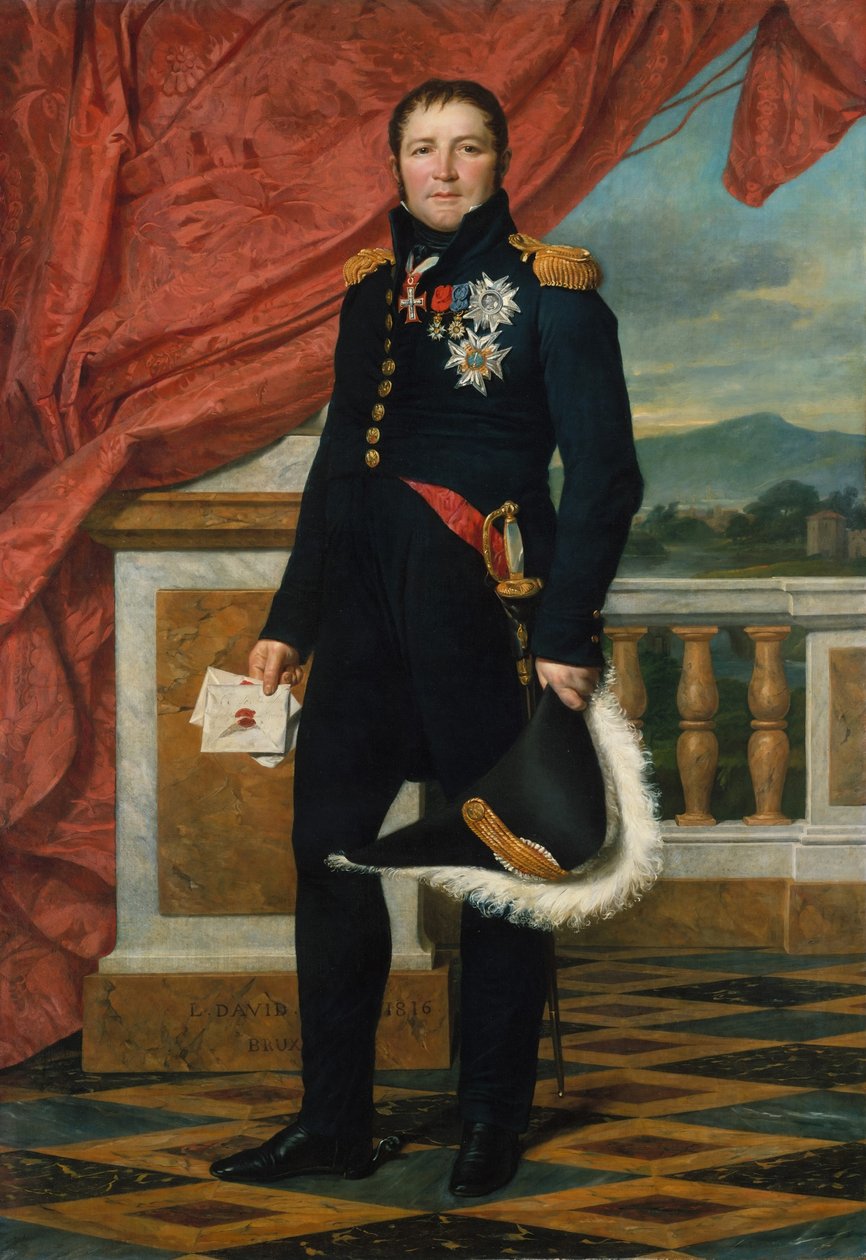 Portrett av fransk politiker og soldat Étienne Maurice Gérard av Jacques Louis David