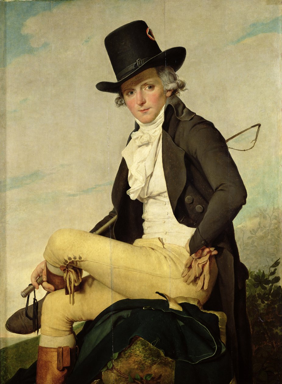 Portrett av Pierre Seriziat (1757-1847) kunstnerens svoger, 1795 av Jacques Louis David