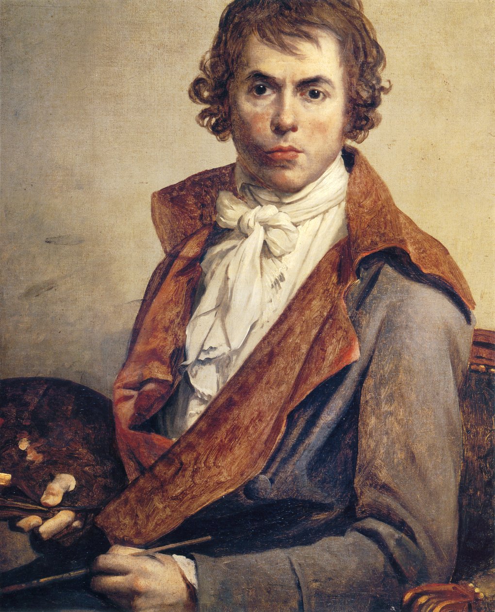 Selvportrett av Jacques Louis David
