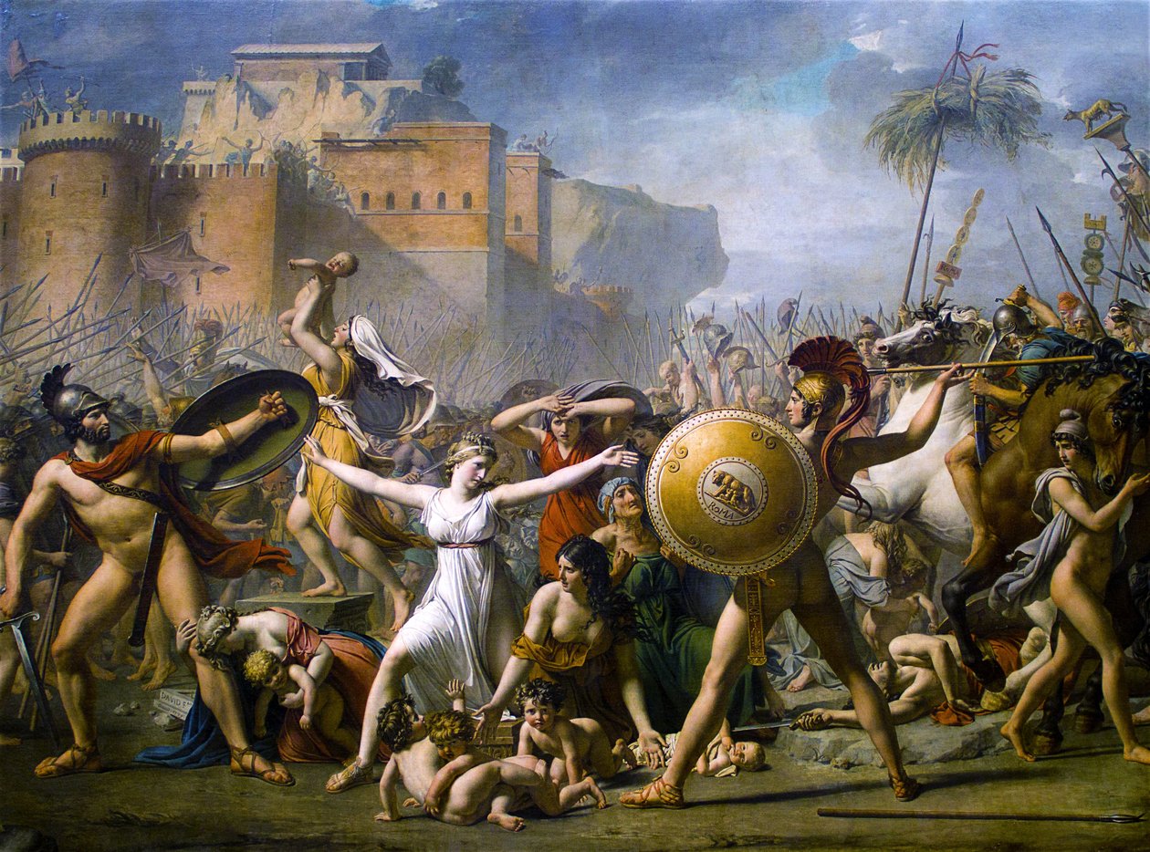 Intervensjonen til Sabine -kvinnene av Jacques Louis David