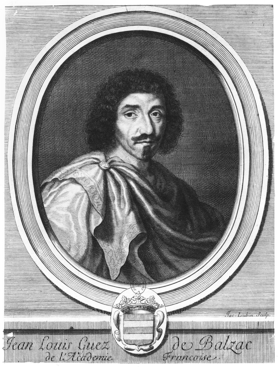 Jean Louis Guez de Balzac (1597–1654) av Jacques Lubin