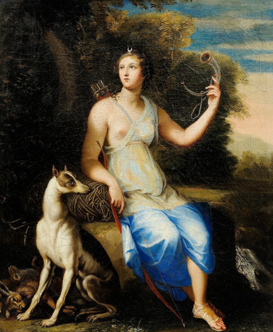 Portrett av Diana av Jacques Stella