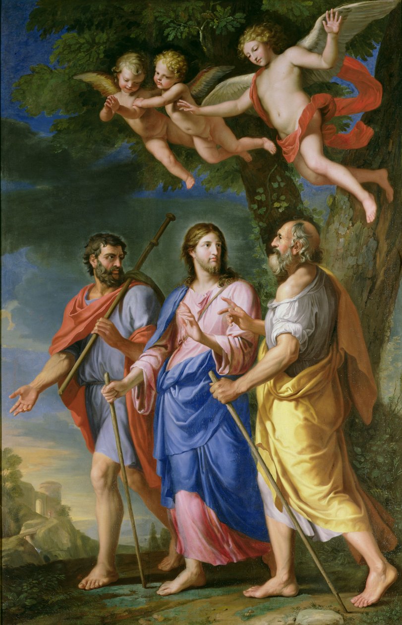 Kristus på veien til Emmaus av Jacques Stella