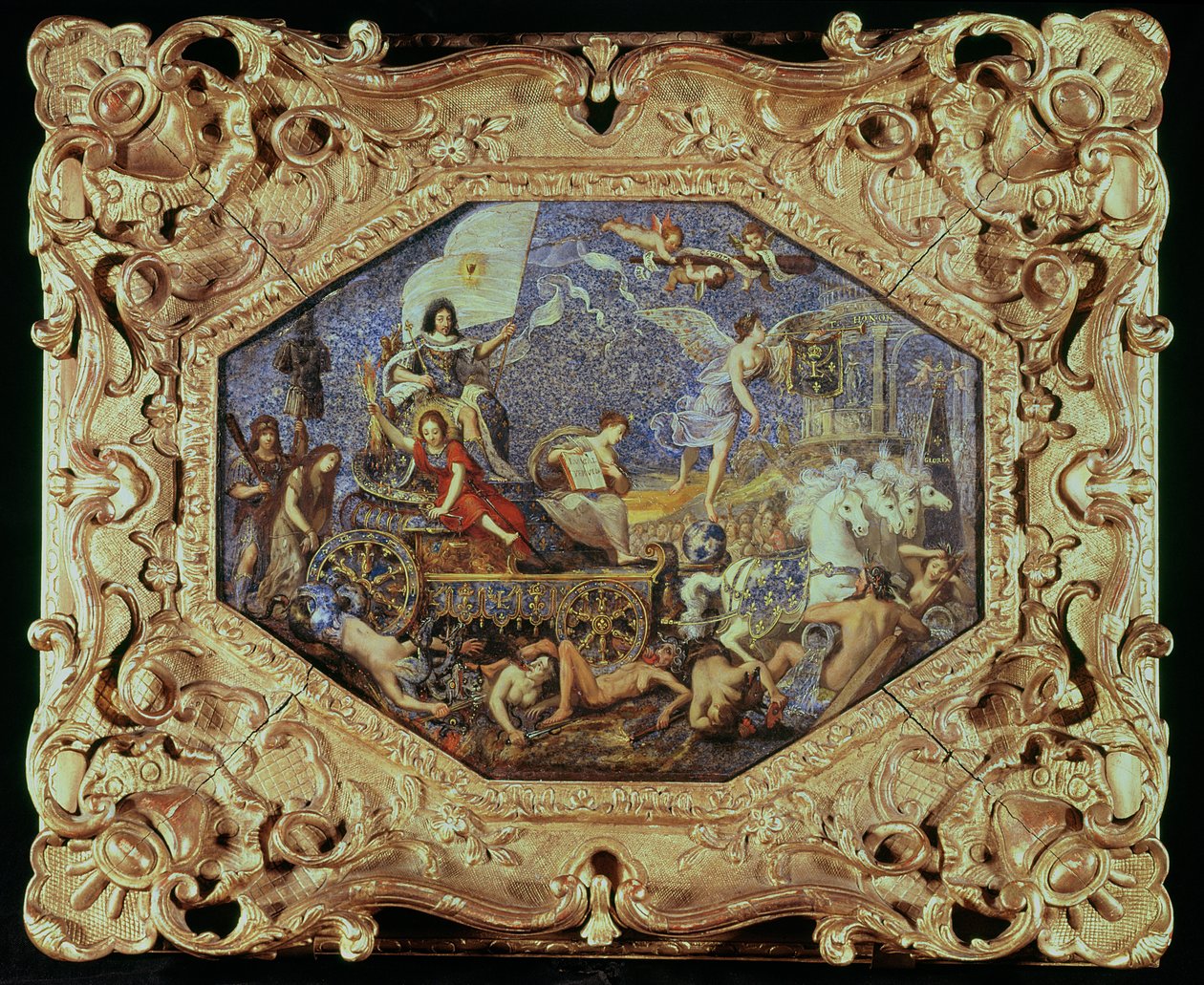 Louis XIIIs triumf (1601-43) over religionens fiender, 1642 av Jacques Stella