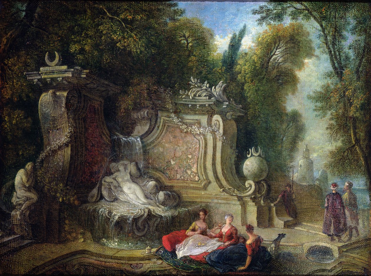 Orientalsk hage av Jacques de Lajoüe