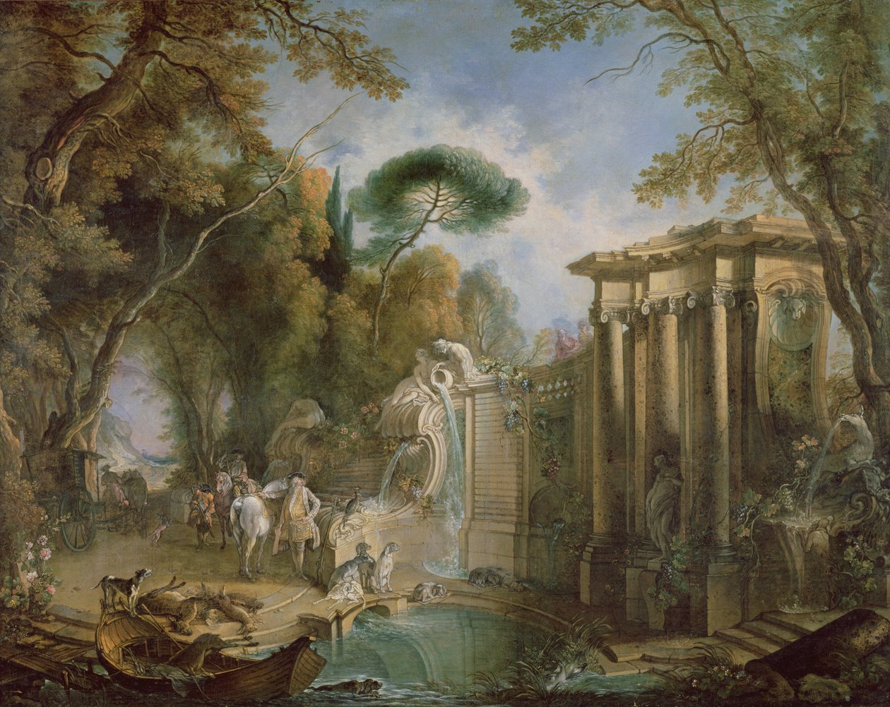 Marly Park av Jacques de Lajoüe