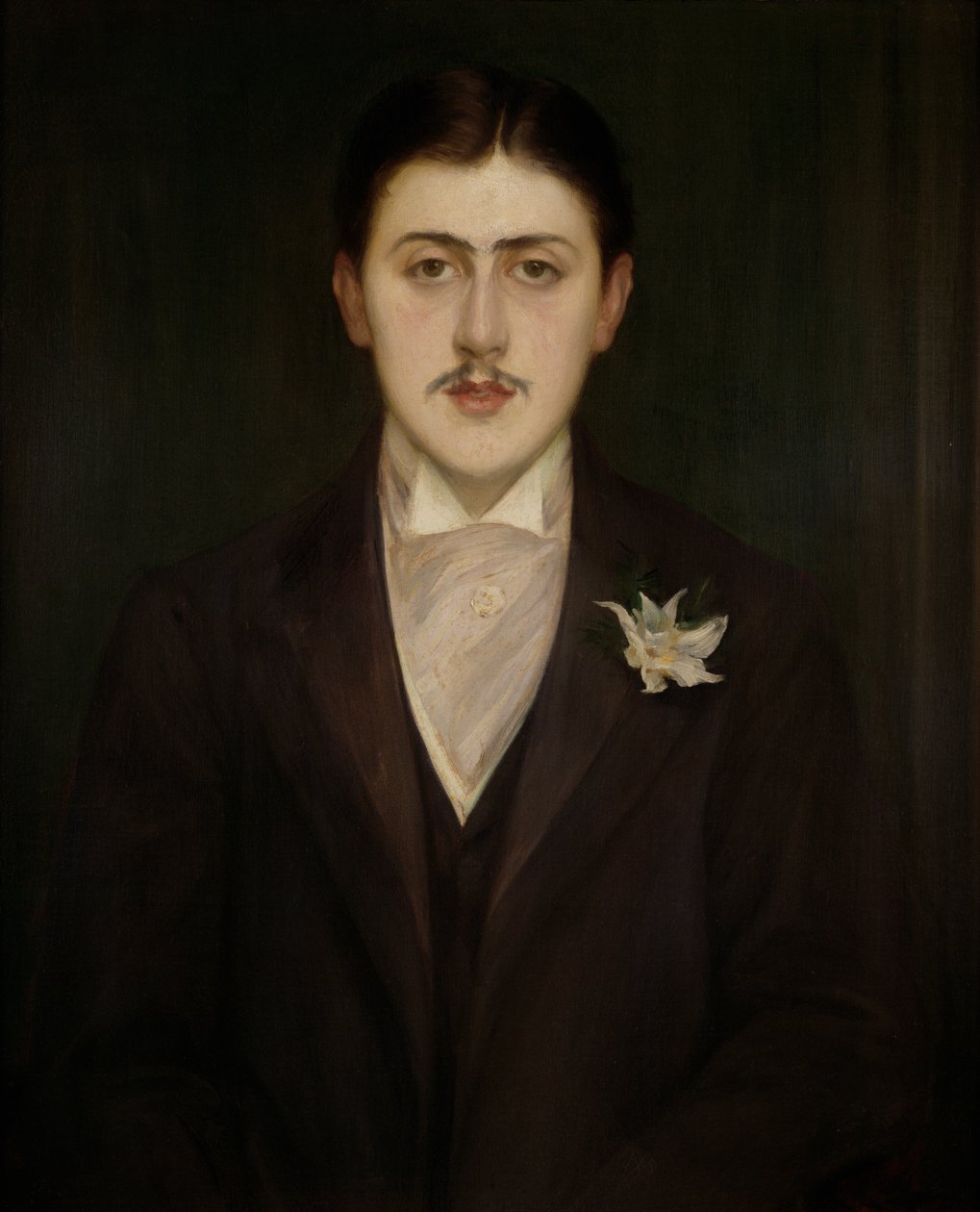 Portrett av Marcel Proust (1871-1922) 1892 av Jacques Emile Blanche