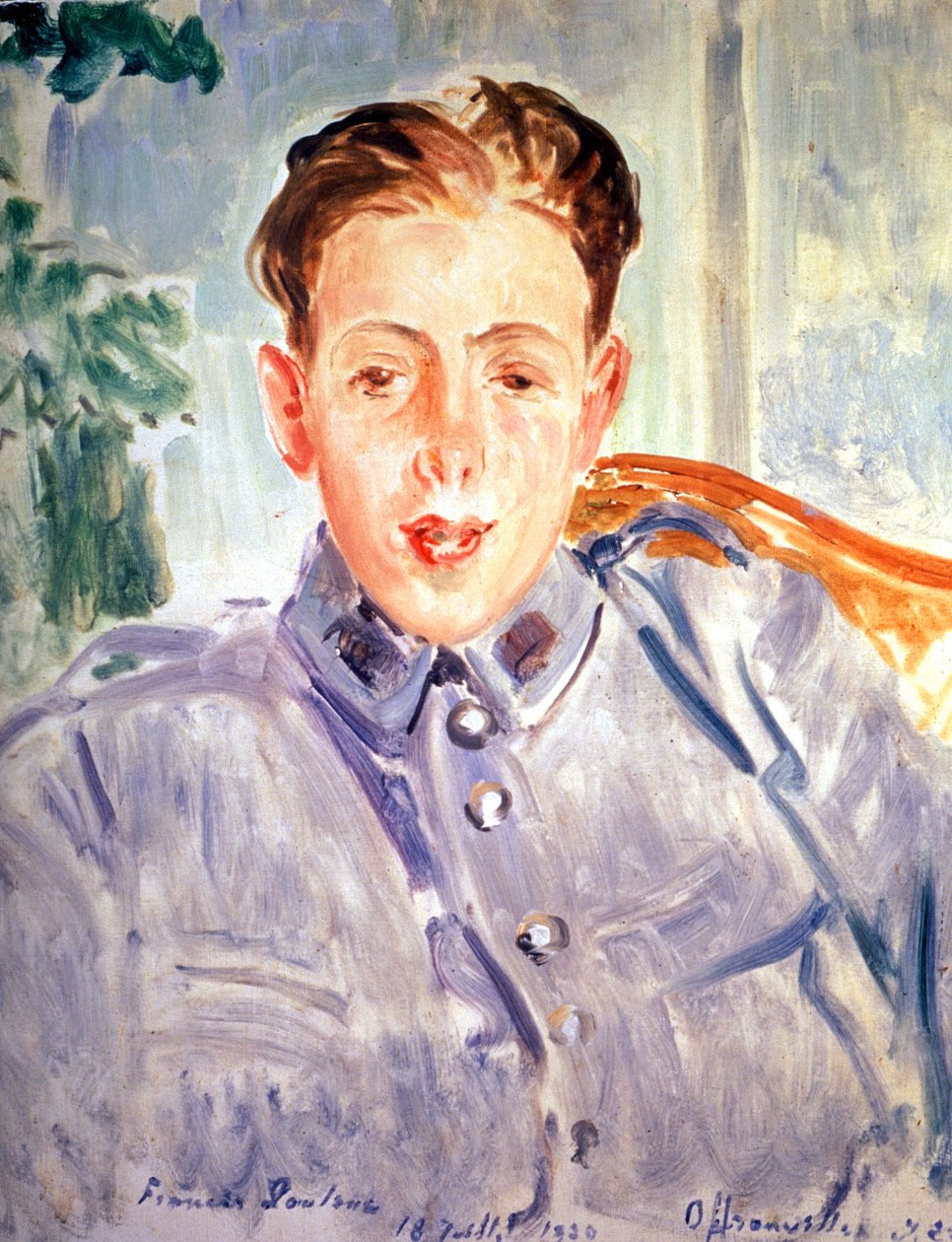 Francis Poulenc som soldat av Jacques Emile Blanche