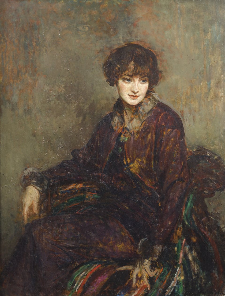 Portrett av Daisy Fellowes, née Marguerite Decazes de Glücksbierg (1890-1962) (olje på lerret) av Jacques Emile Blanche