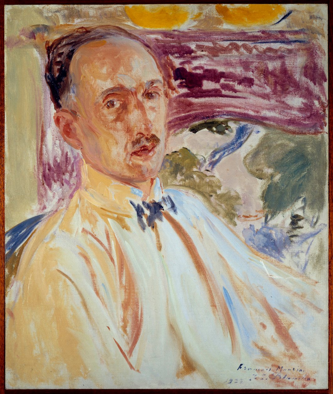 Studie for portrettet av Francois Mauriac (1885-1970), fransk forfatter. Maleri av Jacques Emile (Jacques-Emile) Blanche (1861-1942) av Jacques Emile Blanche