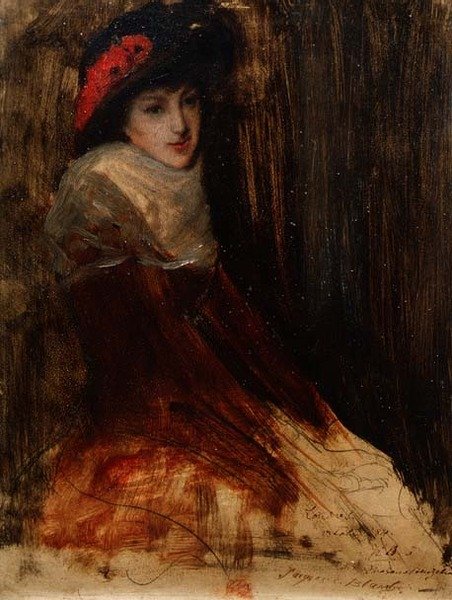 Studie av en ung jente av Jacques Emile Blanche