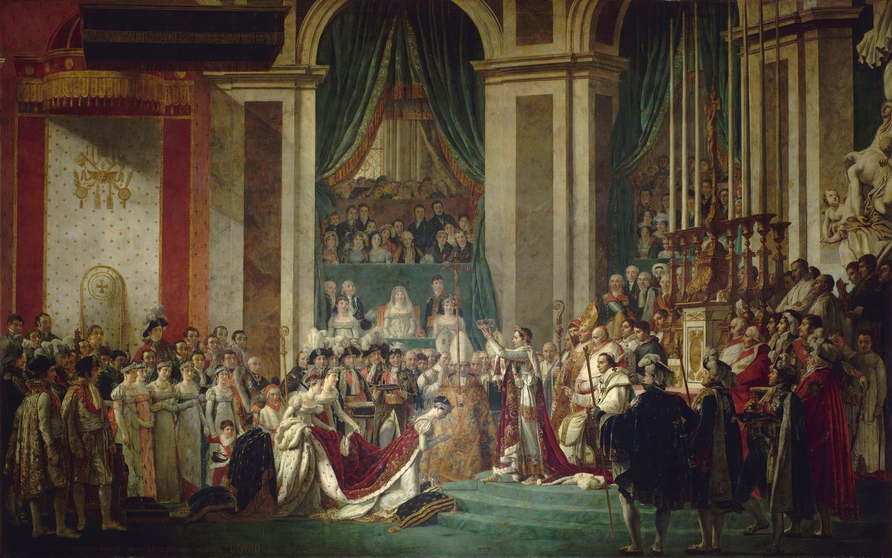Kroningen av keiseren og keiserinnen, 2. desember 1804 av Jacques Louis David