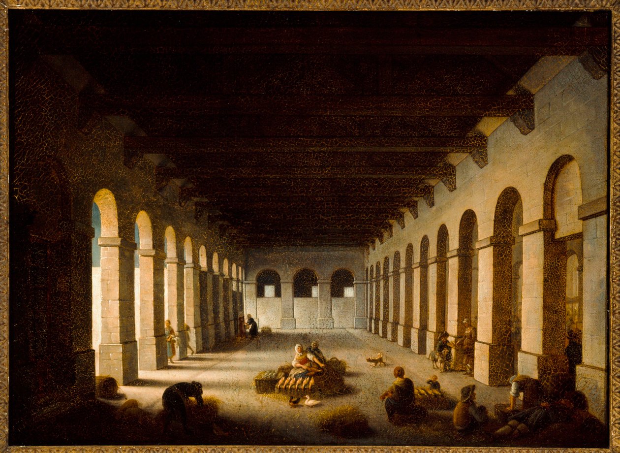 The Valley Market, ca. 1815 (olje på lerret) av Jacques Albert Senave