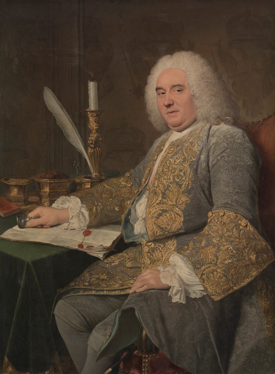 Portrett av Jean-Gabriel du Theil ved signeringen av Wien-traktaten, 1738-1740. av Jacques Andre Joseph Camelot Aved