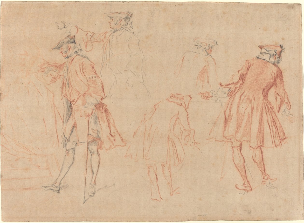 Skisser av en gentleman av Jacques André Portail