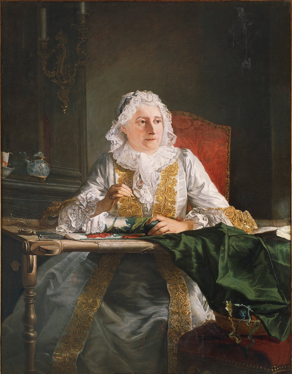 Portrett av Madame Crozat av Jacques Andre Joseph Camelot Aved