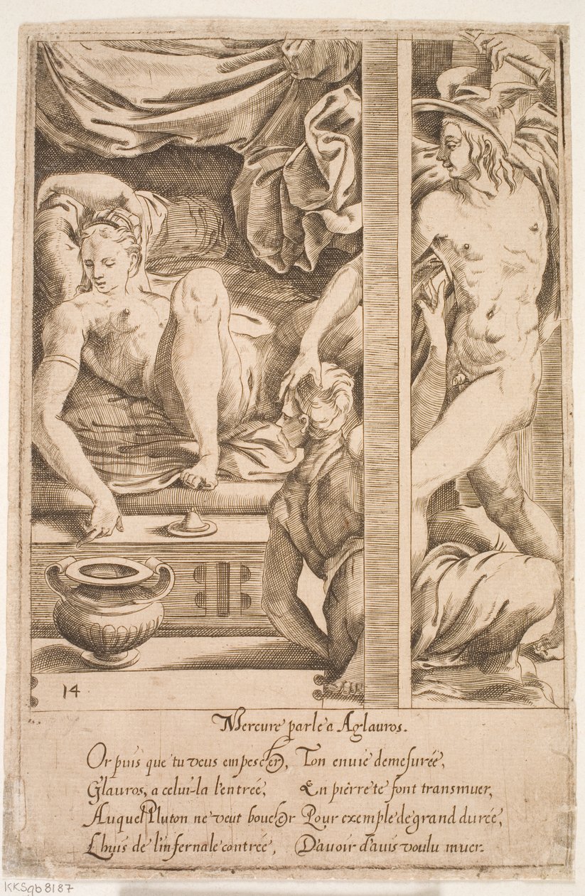 Mercury besøker Herse av Jacques Androuet Ducerceau d.Æ.