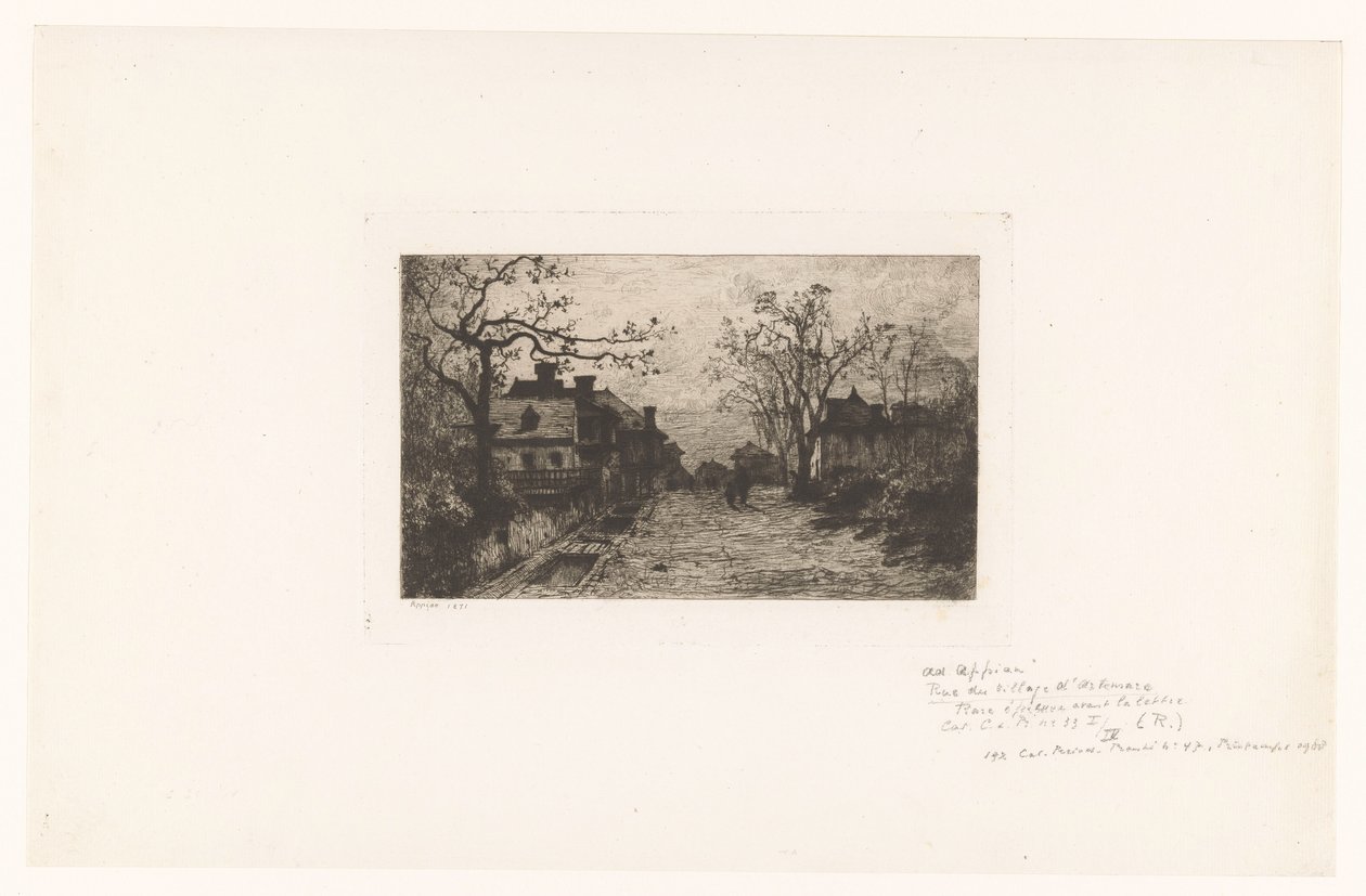 Landsbygate med figurer av Jacques Barthélemy Appian (Adolphe)