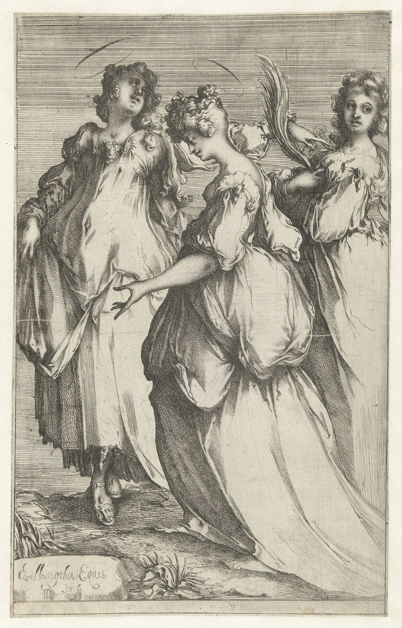 Tre hellige kvinner av Jacques Bellange