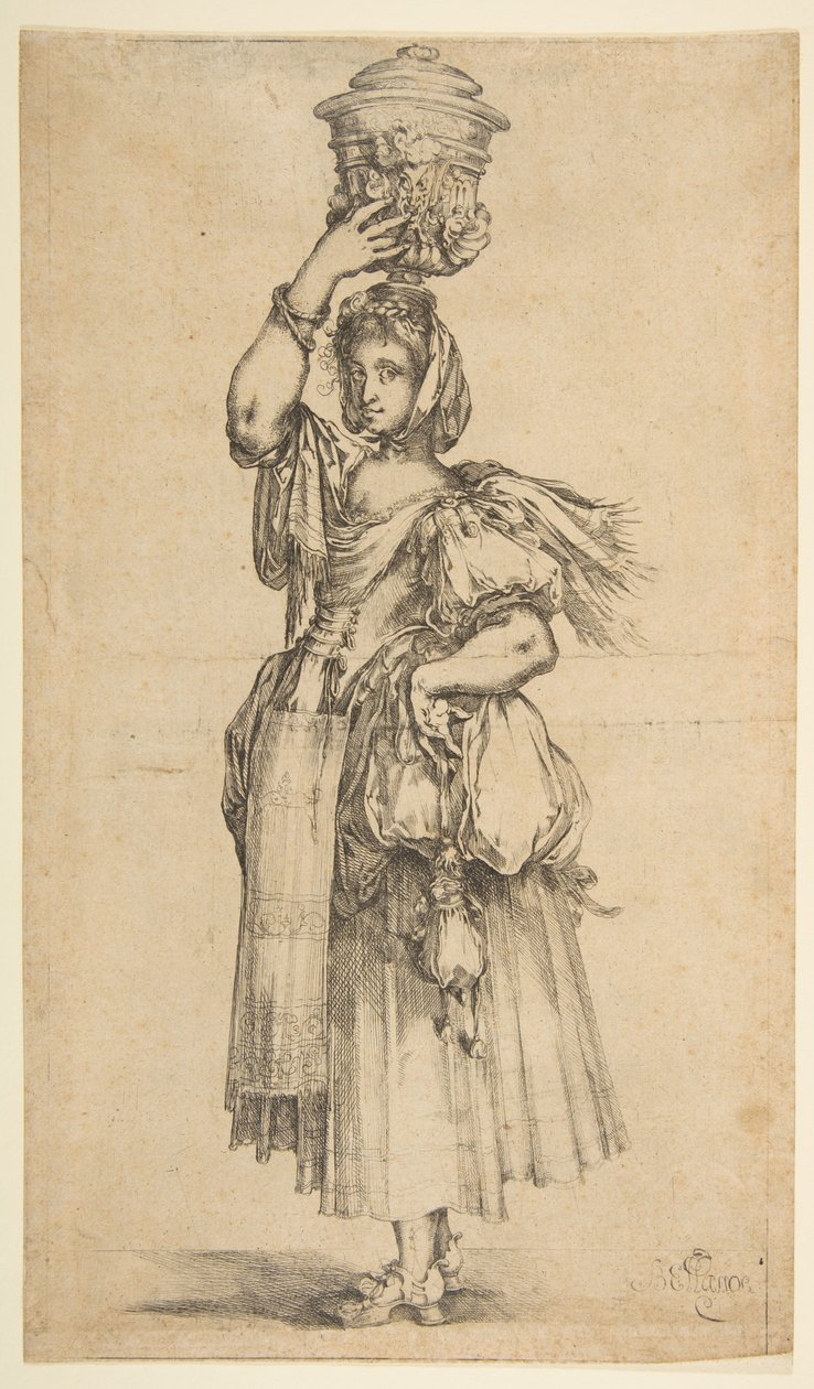 Gartner, fra Hortulanae-serien. av Jacques Bellange
