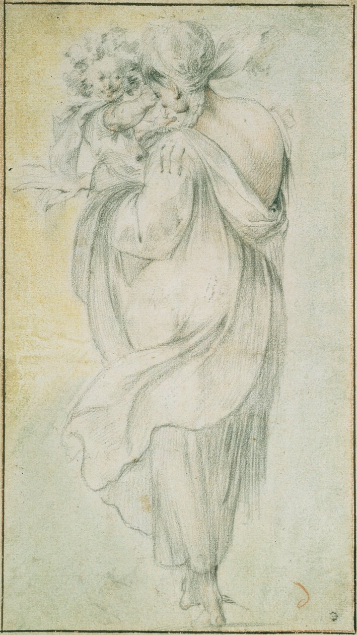 Sigøyner med et barn, tidlig på 1600-tallet. av Jacques Bellange
