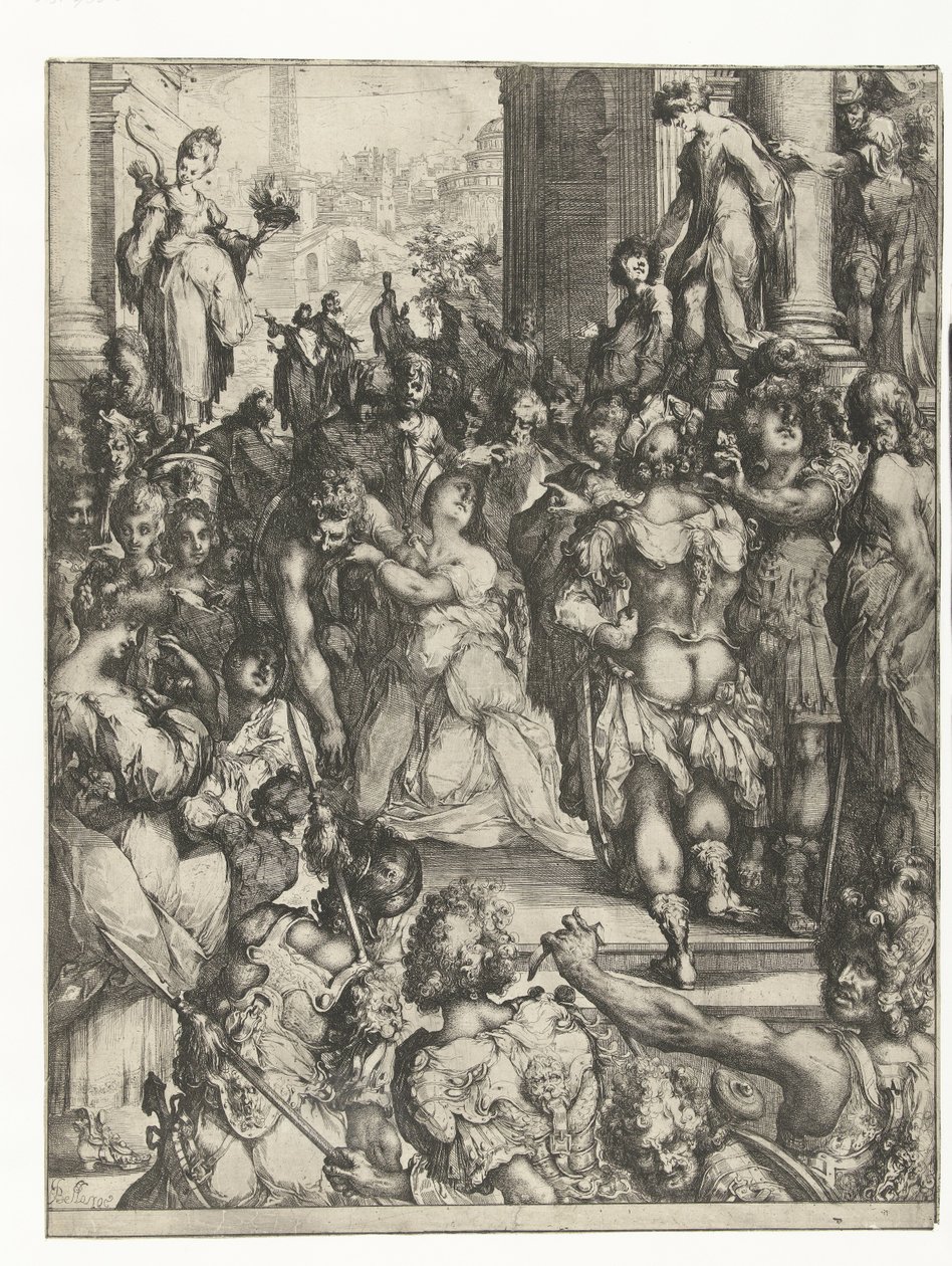 Saint Lucias martyrium av Jacques Bellange