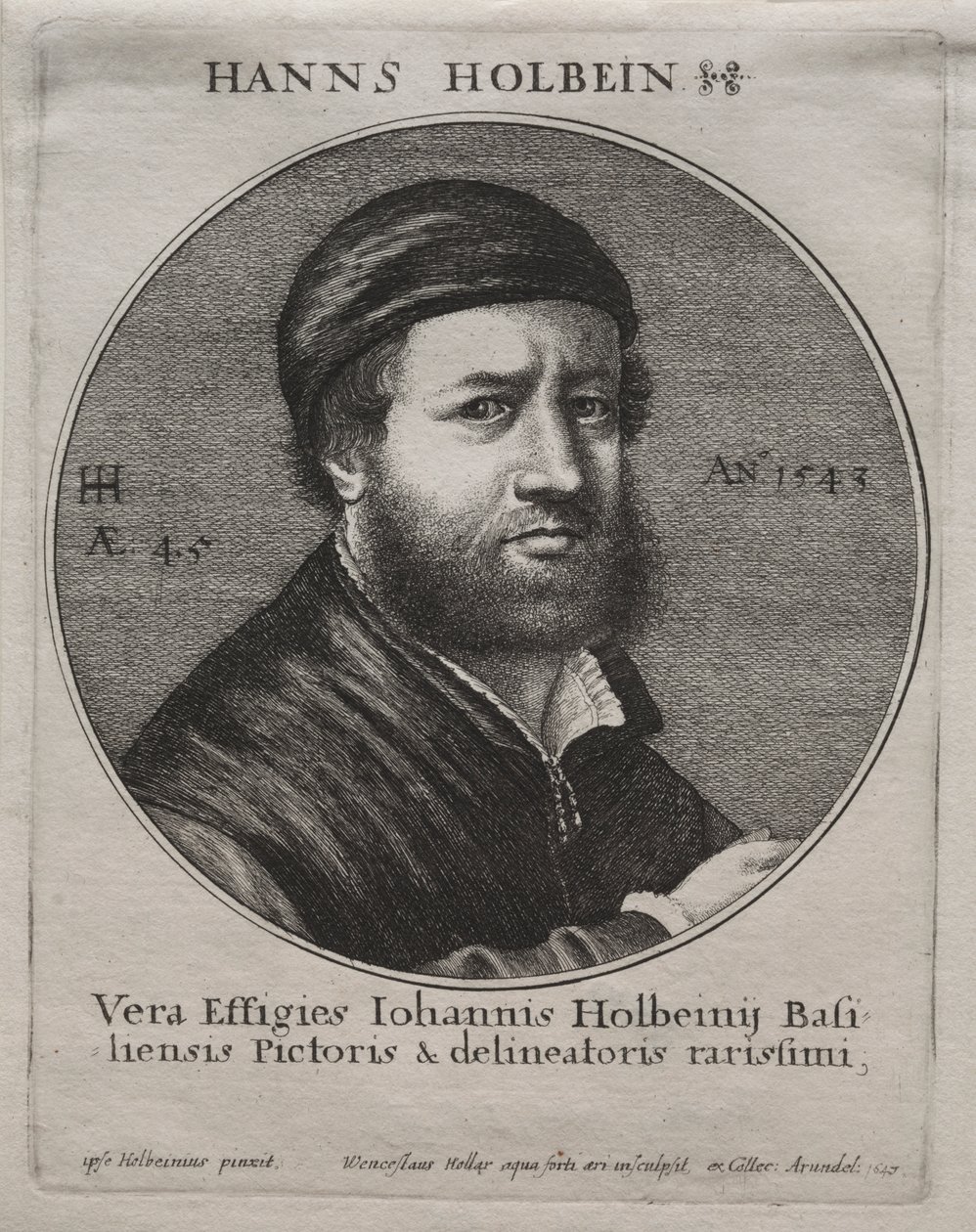 Portrett av Hans Holbein av Jacques Bellange