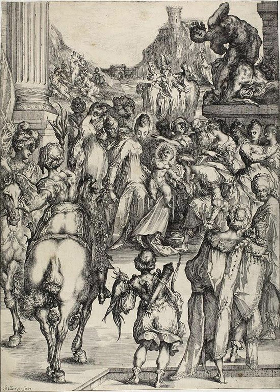 Tilbedelsen av magiene av Jacques Bellange
