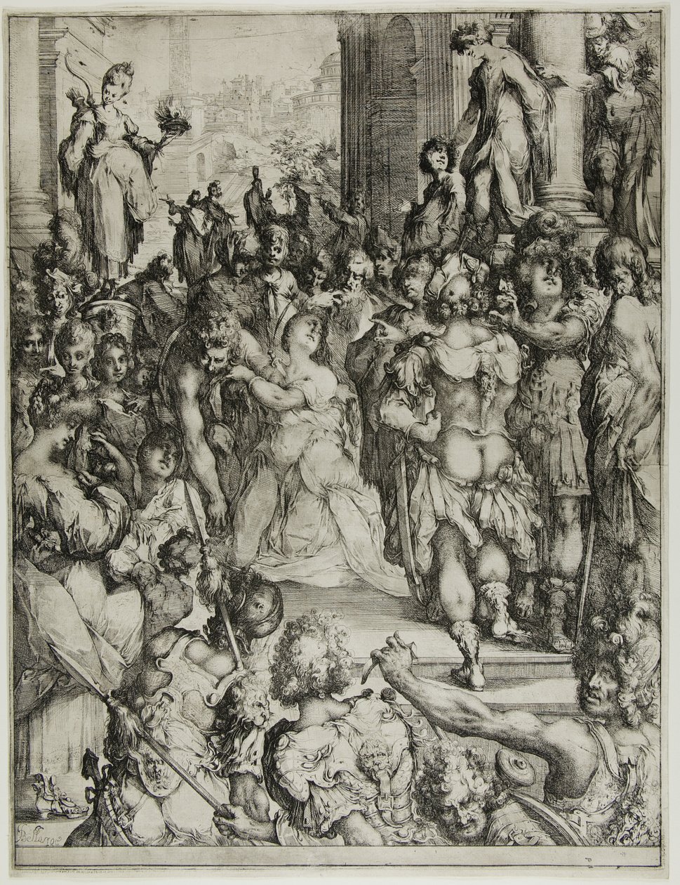 Martyrdommen til Saint Lucy av Jacques Bellange