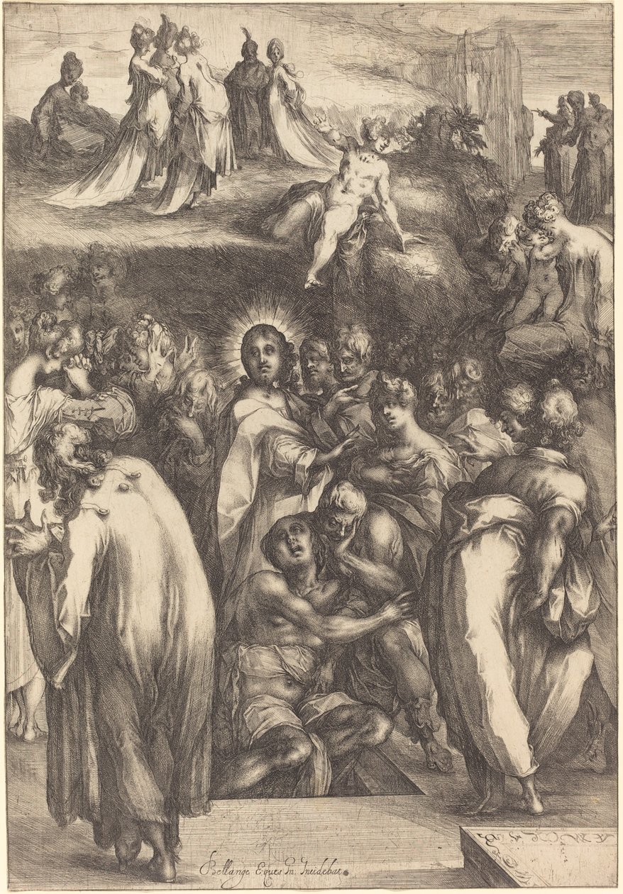 Oppreisningen av Lasarus av Jacques Bellange