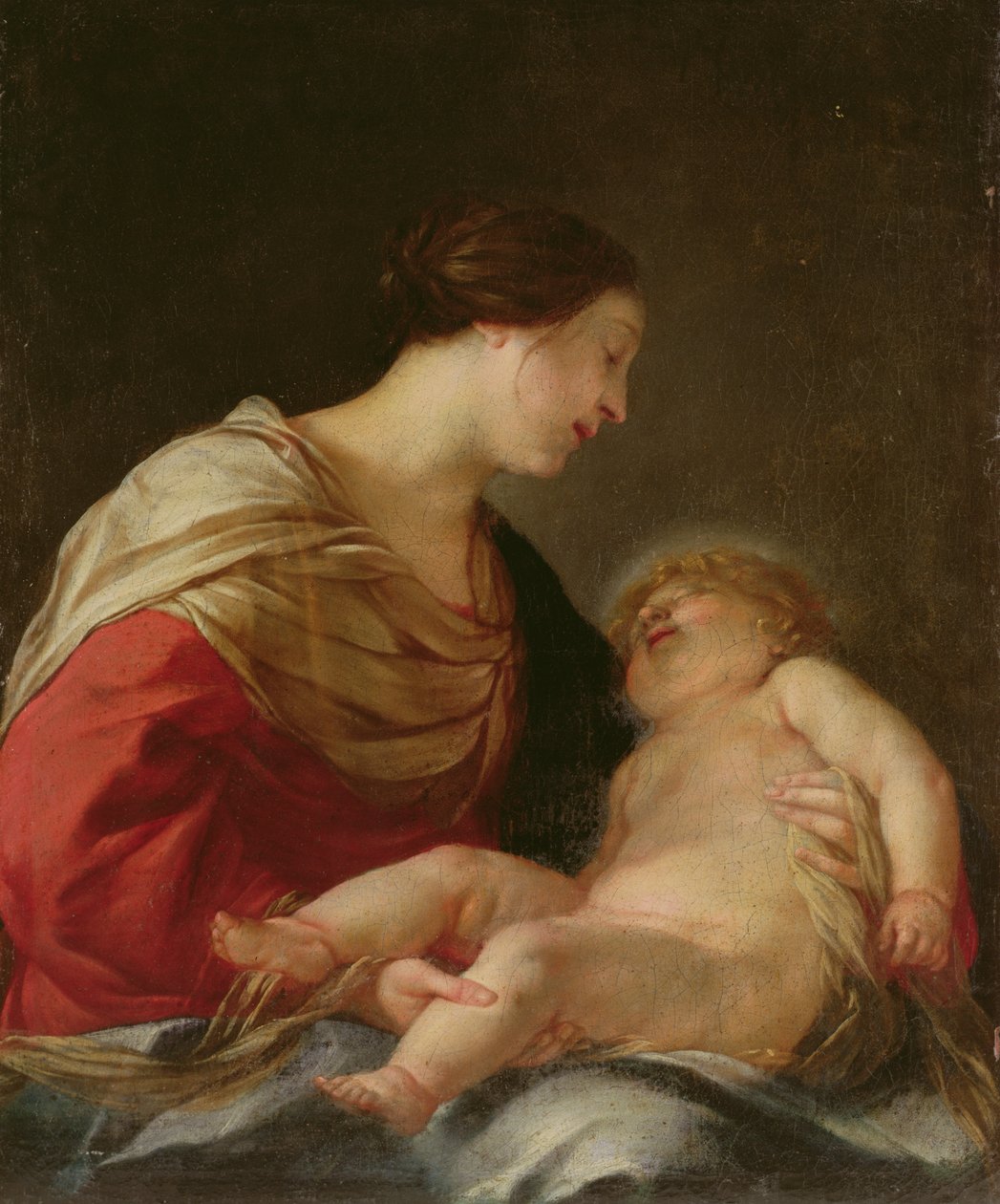 Madonna og barn, 1600-tallet av Jacques Blanchard
