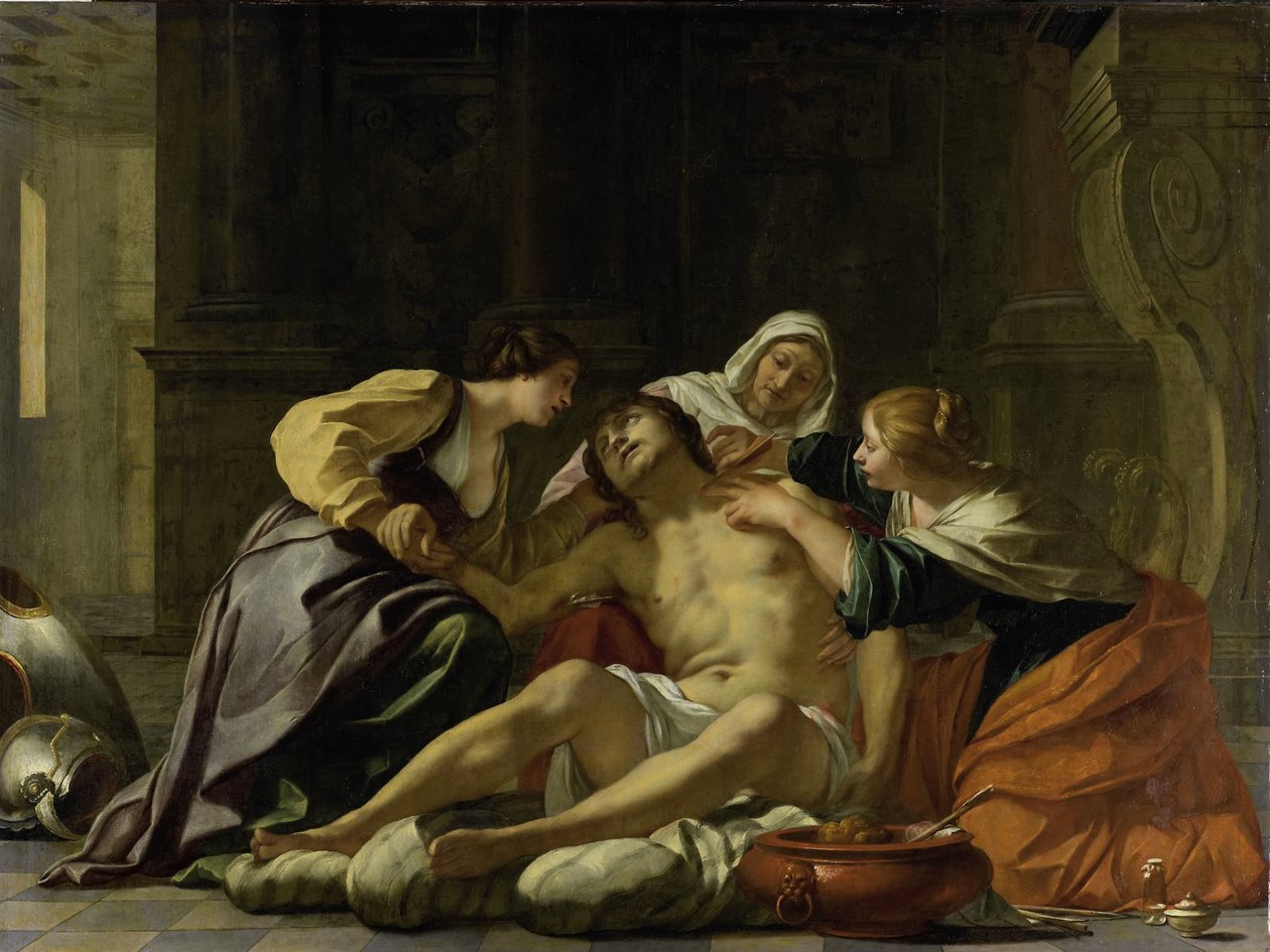 St. Sebastian pleiet av Irene og hennes hjelpere av Jacques Blanchard