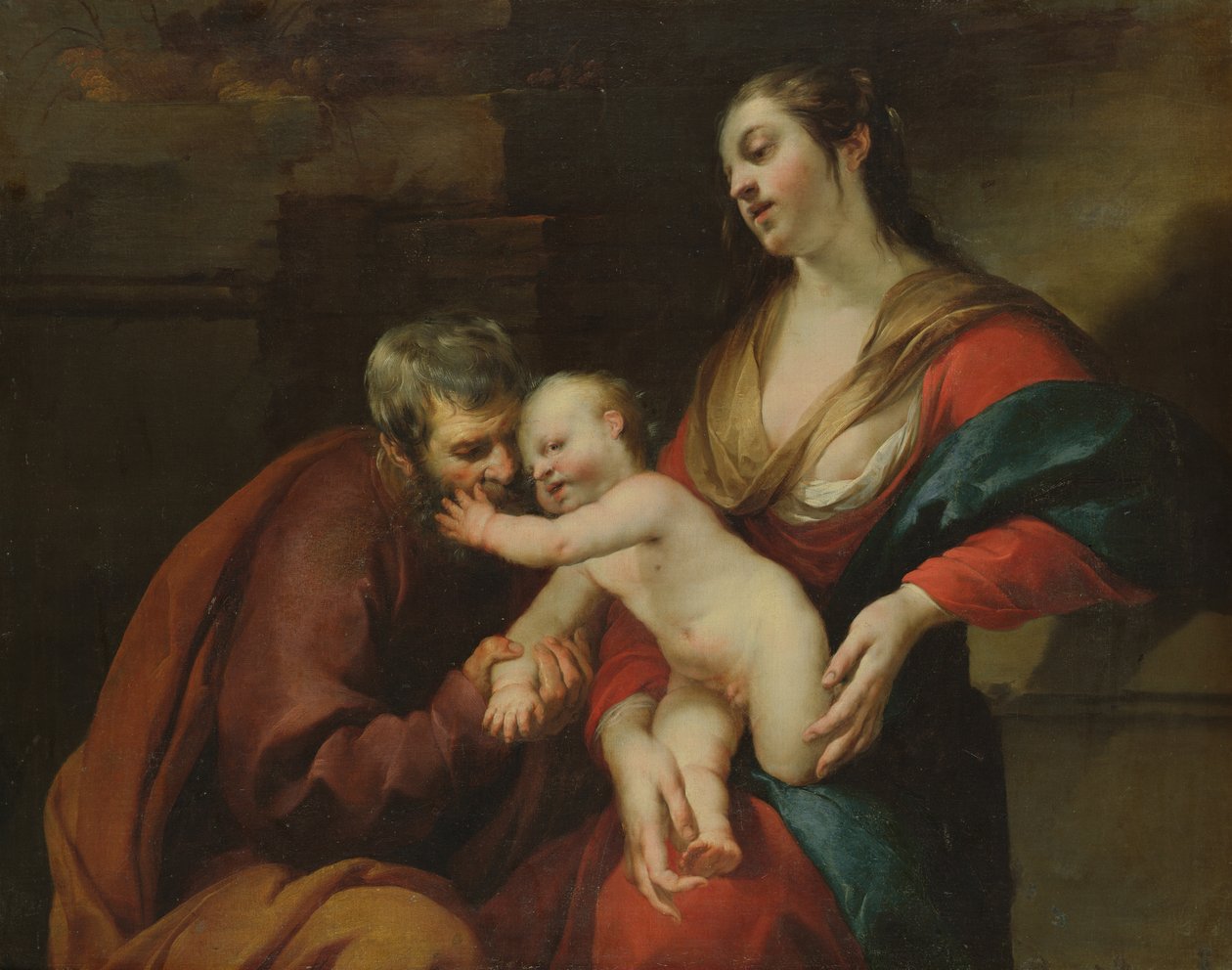 Den hellige familie av Jacques Blanchard