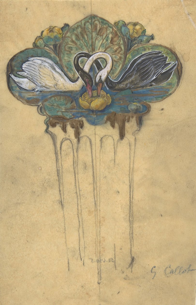 Design for en Haircomb, n.d.. av Jacques Caillot