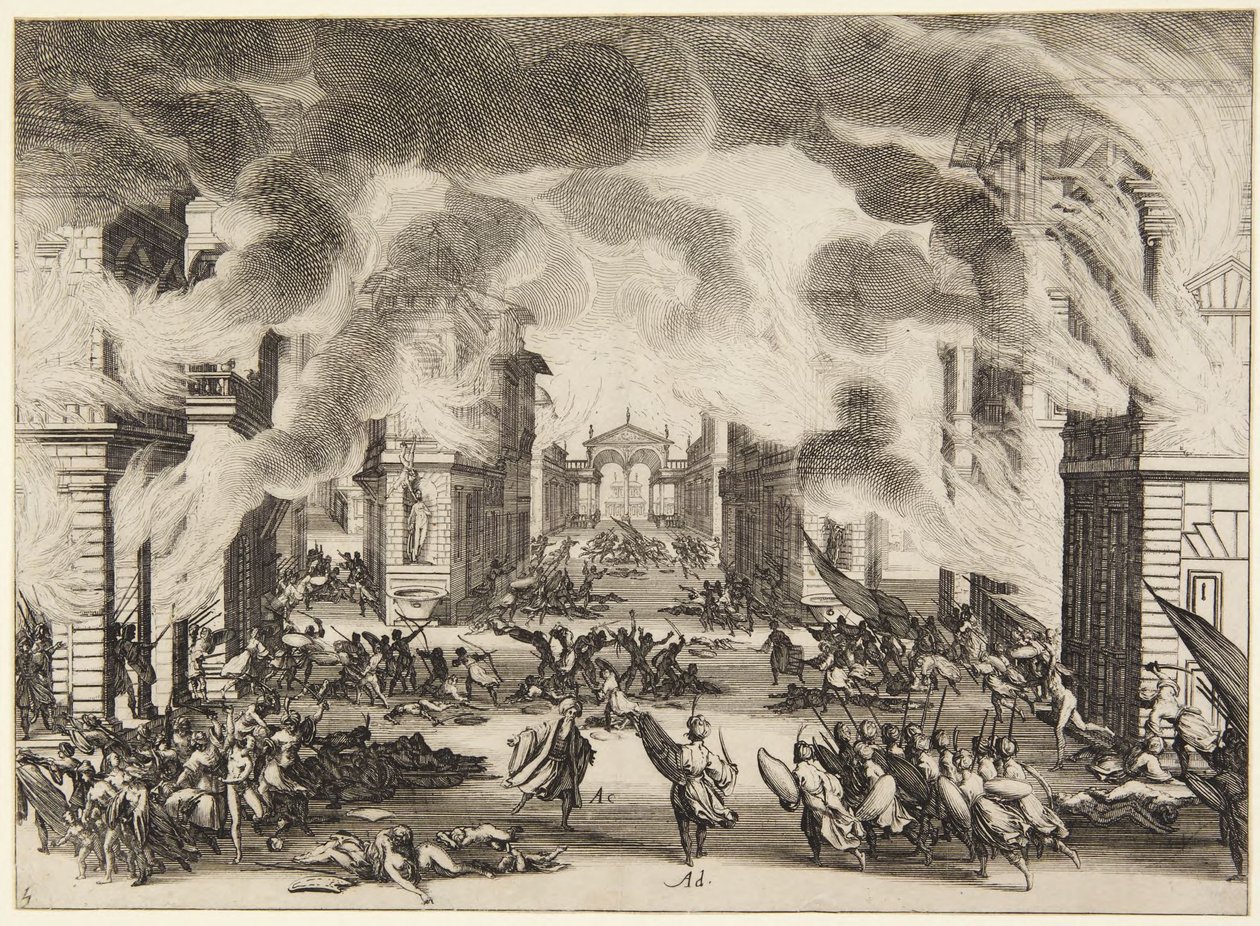 Akt 5, fra serien Soliman av Jacques Callot