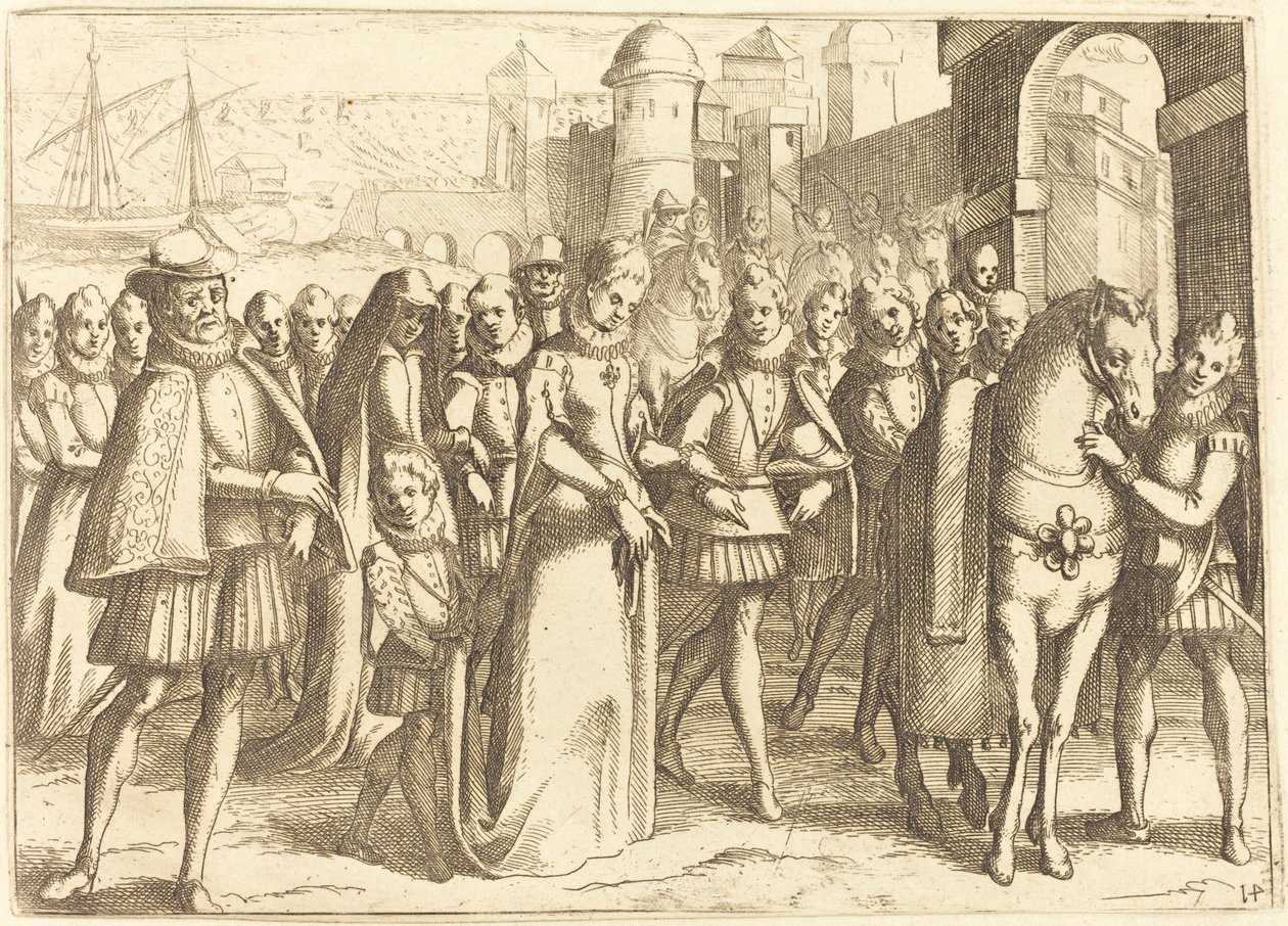 Ankomst til Valencia av Jacques Callot