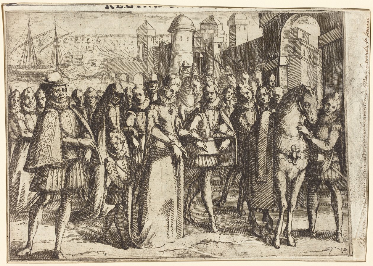 Ankomst til Valencia [recto] av Jacques Callot