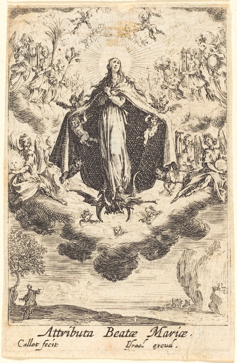 Jomfruens attributter, i eller etter 1630. av Jacques Callot