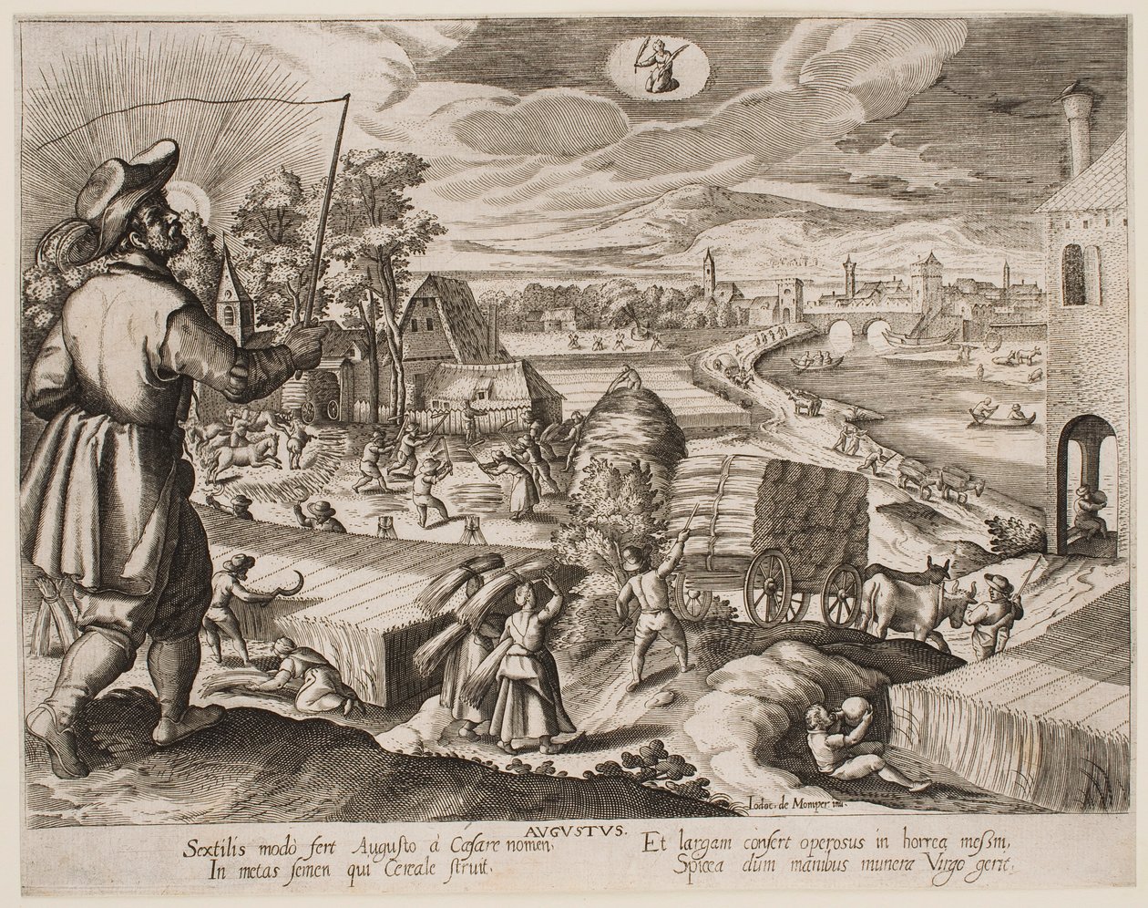 August, fra serien «Månedene» av Jacques Callot